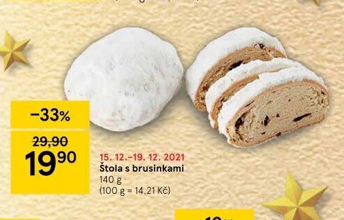 Štola s brusinkami