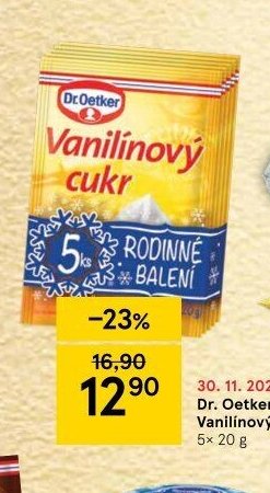 Dr. Oetker Vanilínový cukr 5x 20 g