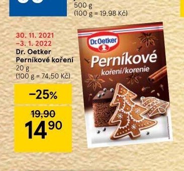 Dr. Oetker Perníkové koření 20 g