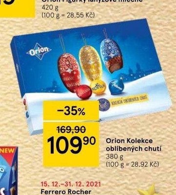 Orion Kolekce oblíbených chutí