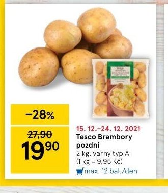 Tesco Brambory pozdní