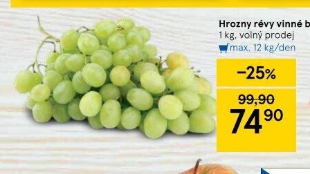 Hrozny révy vinné bílé