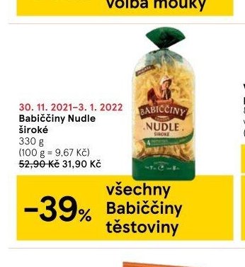 Babiččiny Nudle široké