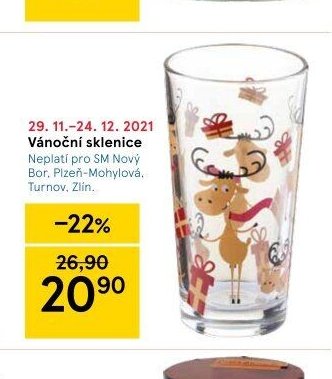 Vánoční sklenice