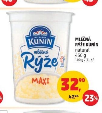 MLÉČNÁ RÝŽE KUNÍN