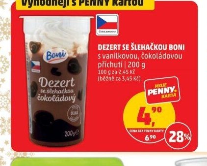 DEZERT SE ŠLEHAČKOU BONI