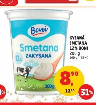 KYSANÁ SMETANA 12% BONI