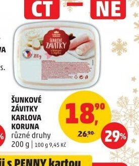 ŠUNKOVÉ ZÁVITKY KARLOVA KORUNA
