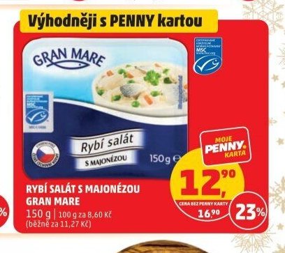 RYBÍ SALÁT S MAJONÉZOU GRAN MARE