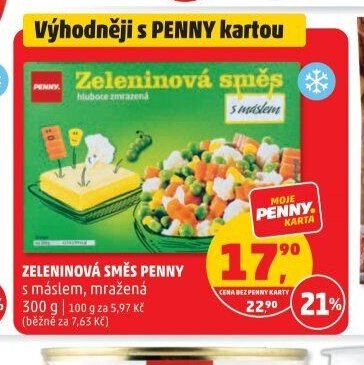 ZELENINOVÁ SMĚS PENNY s máslem