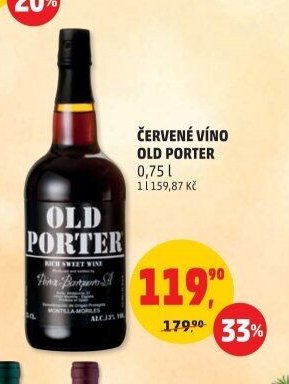 ČERVENÉ VÍNO OLD PORTER