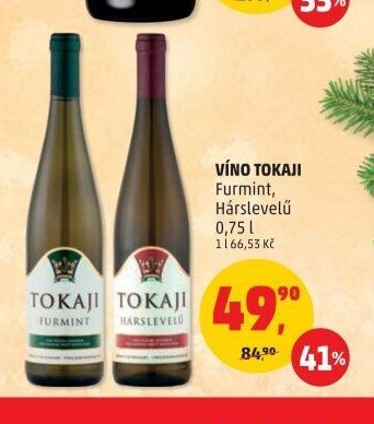 VÍNO TOKAJI Furmint, Hárslevelű