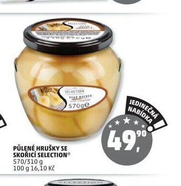 PŮLENÉ HRUŠKY SE SE SKOŘICÍ SELECTION