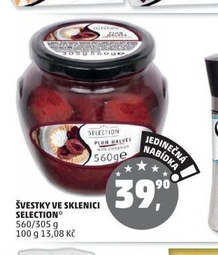 ŠVESTKY VE SKLENICI SELECTION