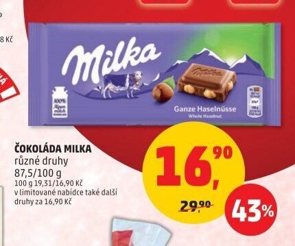 Čokoláda Milka