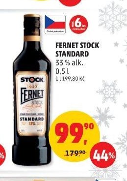 FERNET STOCK STANDARD 33 % alk. 0,5 l