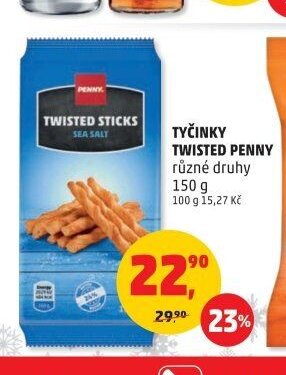 TYČINKY TWISTED PENNY různé druhy 150 g
