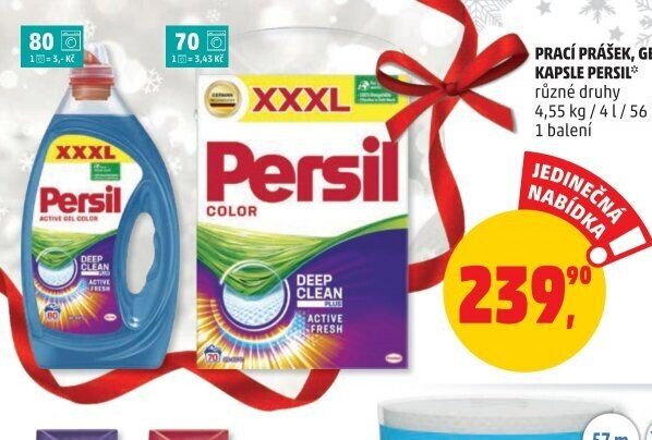 Persil prací prášek, gel, kapsle