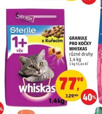 Granule pro kočky Whiskas