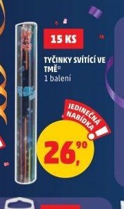 Tyčinky svítící ve tmě