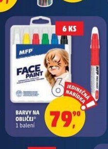 Barvy na obličej