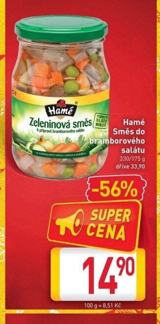 Hamé Zeleninová směs
