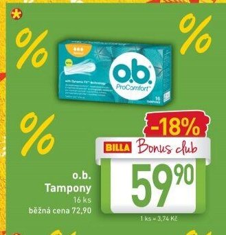 o.b. Tampony 16 ks