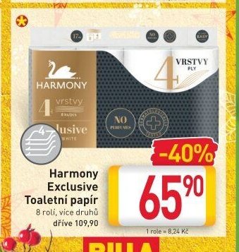 Harmony Exclusive Toaletní papír 8 rolí