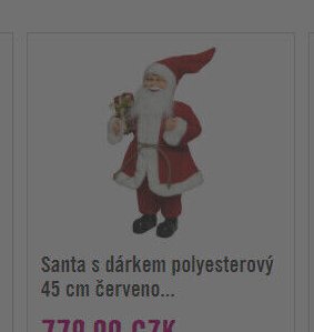Santa s dárkem polyesterový 45 cm červeno... - Hornbach akcniletaky.com