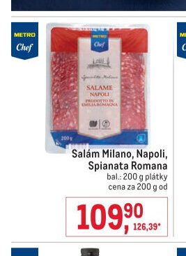 Salám Milano, Napoli, Spianata Romana