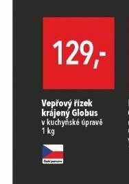 Vepřový řízek krájený Globus