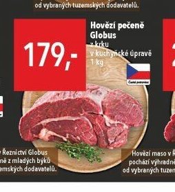 Hovězí pečeně z krku Globus