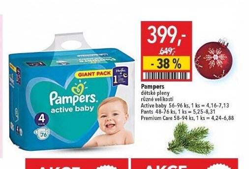 Pampers dětské pleny