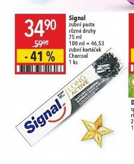 Signal zubní pasta a zubní kartáček