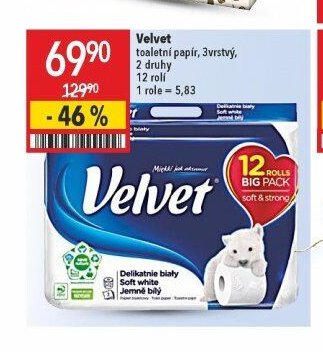 Velvet toaletní papír