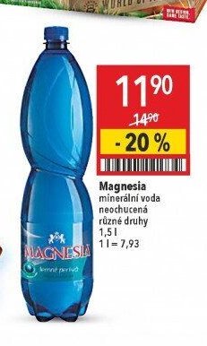 Magnesia minerální voda