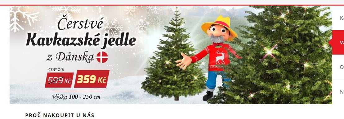 Čerstvé kavkazské jedle z Dánska - Mountfield akcniletaky.com