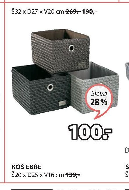 Koš EBBE (Š32 x D27 x V20 cm) - Jysk akcniletaky.com