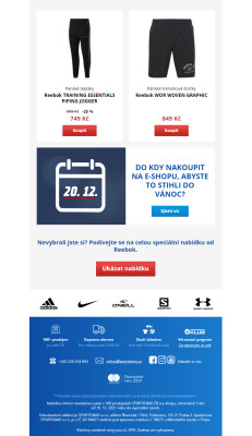 akční leták Sportisimo 16.12.2021-21.12.2021