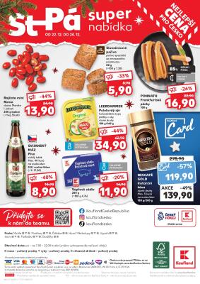 akční leták Kaufland 20.12.2021-24.12.2021