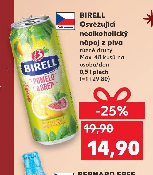Birell Osvěžující nealkoholický nápoj z piva