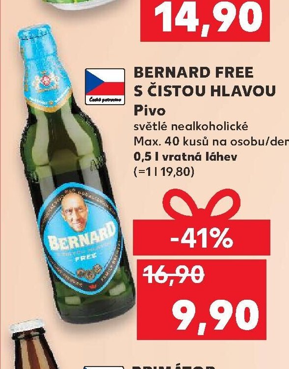Bernard Free s čistou hlavou Pivo
