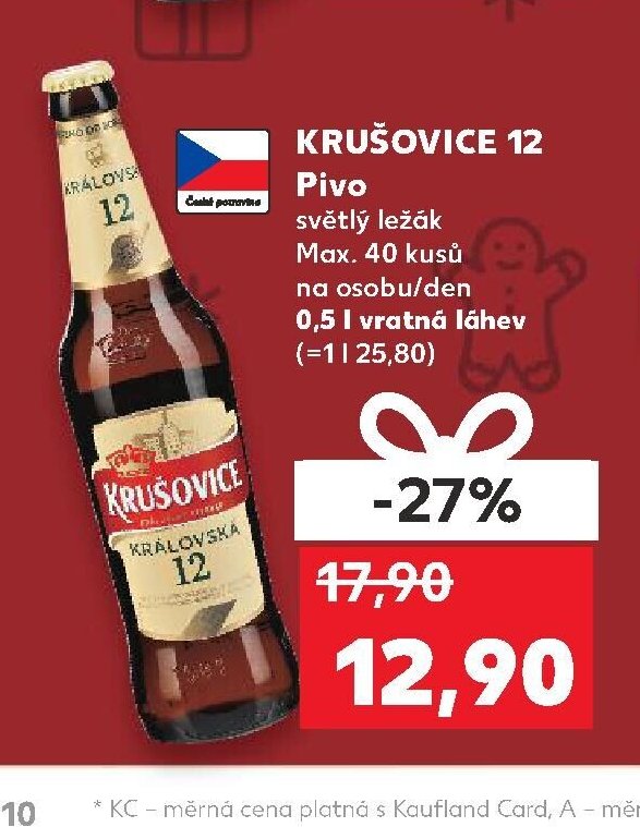 Krušovice 12 Pivo