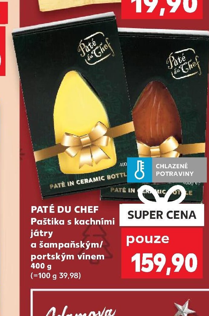 Paté du Chef Paštika s kachními játry a šampaňským/portským vínem