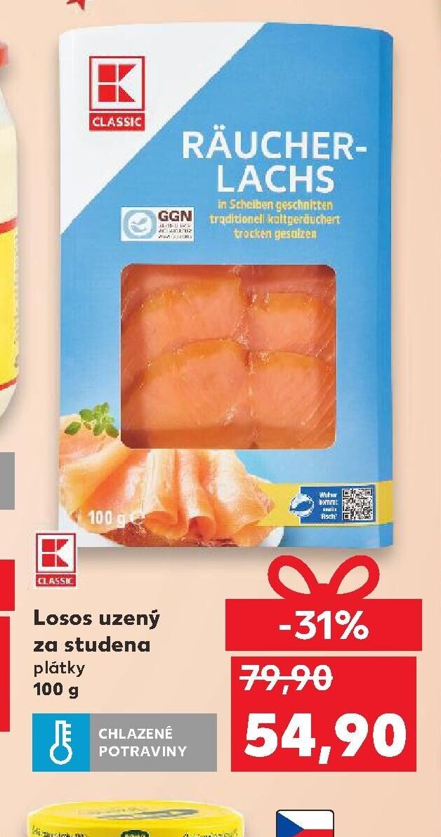 Classic Losos uzený za studena plátky
