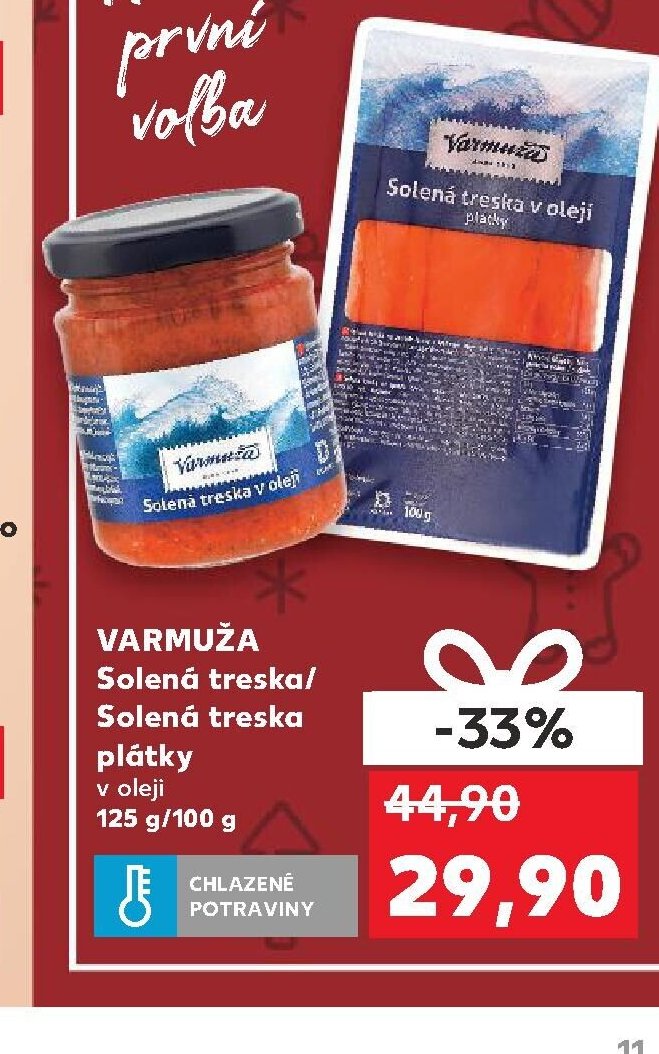 Varmuža Solená treska/Solená treska plátky v oleji