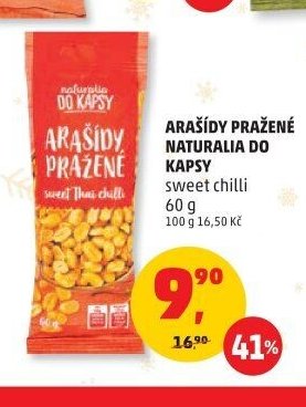ARAŠÍDY PRAŽENÉ NATURALIA DO KAPSY