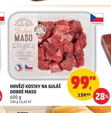 HOVĚZÍ KOSTKY NA GULÁŠ DOBRÉ MASO