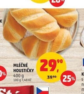 MLÉČNÉ HOUSTIČKY