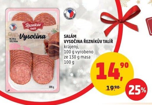 SALÁM VYSOČINA ŘEZNÍKŮV TALÍŘ